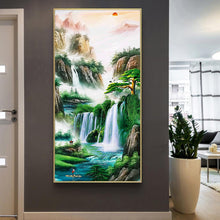 Carica l'immagine nel visualizzatore di Gallery, Paesaggio - diamante rotondo pieno - 45x85cm