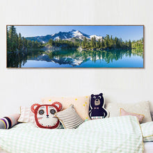 Carica l'immagine nel visualizzatore di Gallery, Paesaggio - diamante rotondo - 80x30cm