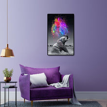 Carica l'immagine nel visualizzatore di Gallery, Animale elefante - diamante rotondo - 40x60cm