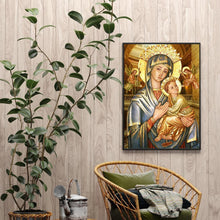 Carica l'immagine nel visualizzatore di Gallery, Mamma e figlio figura - diamante quadrato pieno - 40x50cm