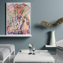 Carica l'immagine nel visualizzatore di Gallery, Elefante etnico - diamante quadrato pieno - 40x50cm