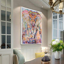 Carica l'immagine nel visualizzatore di Gallery, Elefante etnico - diamante quadrato pieno - 40x50cm