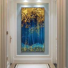 Carica l'immagine nel visualizzatore di Gallery, Paesaggio di legno - diamante rotondo pieno - 45x85cm