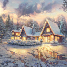 Carica l'immagine nel visualizzatore di Gallery, Scena di neve - diamante rotondo pieno - 30x30cm