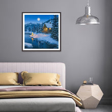 Carica l'immagine nel visualizzatore di Gallery, Scena di neve - diamante rotondo pieno - 30x30cm