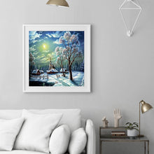 Carica l'immagine nel visualizzatore di Gallery, Scena di neve - diamante rotondo pieno - 30x30cm