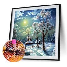 Carica l'immagine nel visualizzatore di Gallery, Scena di neve - diamante rotondo pieno - 30x30cm
