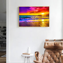 Carica l'immagine nel visualizzatore di Gallery, Spiaggia - diamante quadrato pieno - 50x40cm