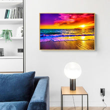 Carica l'immagine nel visualizzatore di Gallery, Spiaggia - diamante quadrato pieno - 50x40cm