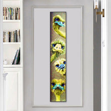 Carica l'immagine nel visualizzatore di Gallery, Struzzo - diamante rotondo - 25x115cm