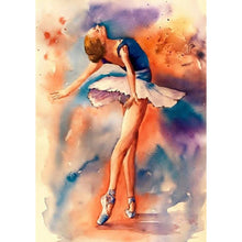Carica l'immagine nel visualizzatore di Gallery, Ragazza danzante - diamante rotondo pieno - 30x40cm