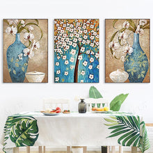 Carica l'immagine nel visualizzatore di Gallery, 3 pannelli vaso albero - diamante rotondo - 95x45cm