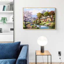 Carica l'immagine nel visualizzatore di Gallery, Paesaggio del villaggio - diamante quadrato pieno - 50x40cm