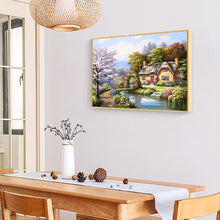 Carica l'immagine nel visualizzatore di Gallery, Paesaggio del villaggio - diamante quadrato pieno - 50x40cm