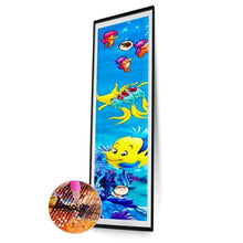 Carica l'immagine nel visualizzatore di Gallery, Pesce e cavalluccio marino animale - diamante rotondo - 25x115cm