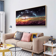 Carica l'immagine nel visualizzatore di Gallery, Stella sul lago - diamante rotondo completo - 100x40cm