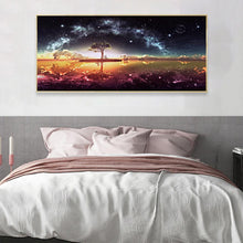 Carica l'immagine nel visualizzatore di Gallery, Stella sul lago - diamante rotondo completo - 100x40cm