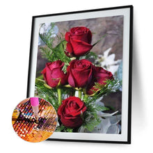 Carica l'immagine nel visualizzatore di Gallery, Set di fiori - diamante rotondo - 30x40cm