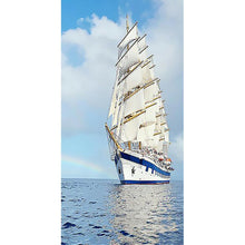 Carica l'immagine nel visualizzatore di Gallery, Nave - diamante rotondo - 45x85cm