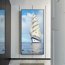 Carica l'immagine nel visualizzatore di Gallery, Nave - diamante rotondo - 45x85cm