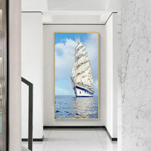 Carica l'immagine nel visualizzatore di Gallery, Nave - diamante rotondo - 45x85cm