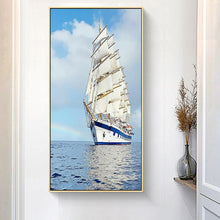 Carica l'immagine nel visualizzatore di Gallery, Nave - diamante rotondo - 45x85cm