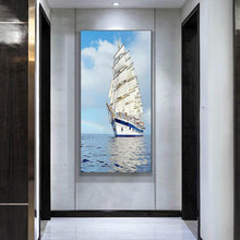 Carica l'immagine nel visualizzatore di Gallery, Nave - diamante rotondo - 45x85cm