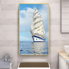 Carica l'immagine nel visualizzatore di Gallery, Nave - diamante rotondo - 45x85cm