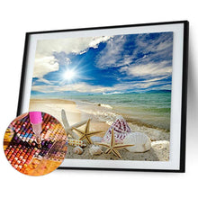 Carica l'immagine nel visualizzatore di Gallery, Conchiglia da spiaggia - diamante quadrato pieno - 50x40cm