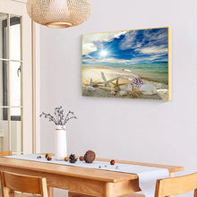 Carica l'immagine nel visualizzatore di Gallery, Conchiglia da spiaggia - diamante quadrato pieno - 50x40cm