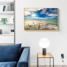 Carica l'immagine nel visualizzatore di Gallery, Conchiglia da spiaggia - diamante quadrato pieno - 50x40cm