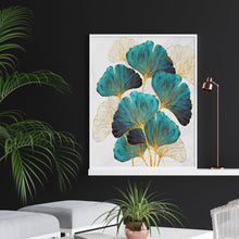 Carica l'immagine nel visualizzatore di Gallery, Ornamenti foglie verdi - diamante quadrato pieno - 40x50cm