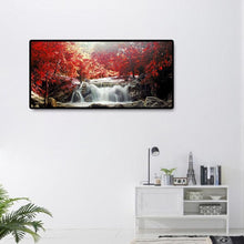 Carica l'immagine nel visualizzatore di Gallery, Paesaggio montano - diamante rotondo pieno - 80x40cm