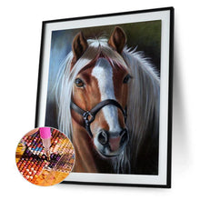 Carica l'immagine nel visualizzatore di Gallery, Cavallo ctitch croce - diamante quadrato completo - 40x50cm