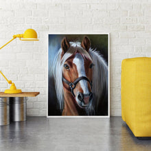 Carica l'immagine nel visualizzatore di Gallery, Cavallo ctitch croce - diamante quadrato completo - 40x50cm