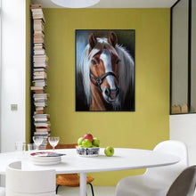 Carica l'immagine nel visualizzatore di Gallery, Cavallo ctitch croce - diamante quadrato completo - 40x50cm