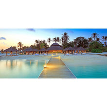 Carica l'immagine nel visualizzatore di Gallery, Villa sulla spiaggia - diamante rotondo pieno - 80x40cm