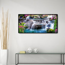 Carica l'immagine nel visualizzatore di Gallery, Paesaggio vista montagna - diamante rotondo pieno - 80x40cm