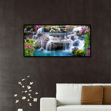 Carica l'immagine nel visualizzatore di Gallery, Paesaggio vista montagna - diamante rotondo pieno - 80x40cm