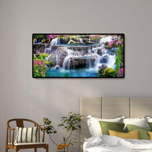 Carica l'immagine nel visualizzatore di Gallery, Paesaggio vista montagna - diamante rotondo pieno - 80x40cm