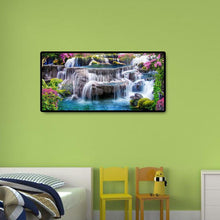 Carica l'immagine nel visualizzatore di Gallery, Paesaggio vista montagna - diamante rotondo pieno - 80x40cm