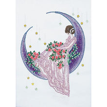 Carica l'immagine nel visualizzatore di Gallery, GIRL MOON PITTURA DI DIAMANTI DI CRISTALLO STRASS FAI DA TE