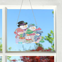 Carica l'immagine nel visualizzatore di Gallery, Decorazione della porta con pittura a diamante di Natale