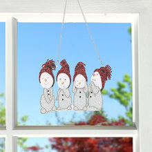 Carica l'immagine nel visualizzatore di Gallery, Decorazione della porta con pittura a diamante di Natale