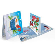 Carica l'immagine nel visualizzatore di Gallery, 8PCS/SET 3D CHRISTMAS GREETING CARDS DIAMOND PAINTING