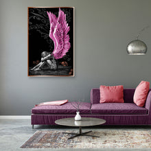 Carica l'immagine nel visualizzatore di Gallery, Fallen Angel 5D DIY Diamond Painting Kit completo di strass per trapano rotondo