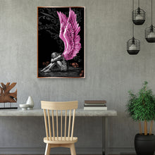 Carica l'immagine nel visualizzatore di Gallery, Fallen Angel 5D DIY Diamond Painting Kit completo di strass per trapano rotondo