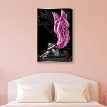 Carica l'immagine nel visualizzatore di Gallery, Fallen Angel 5D DIY Diamond Painting Kit completo di strass per trapano rotondo