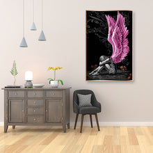Carica l'immagine nel visualizzatore di Gallery, Fallen Angel 5D DIY Diamond Painting Kit completo di strass per trapano rotondo