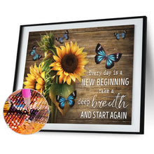 Carica l'immagine nel visualizzatore di Gallery, Flower-Full Drill Round Drill-50x40cm-Diamond Painting